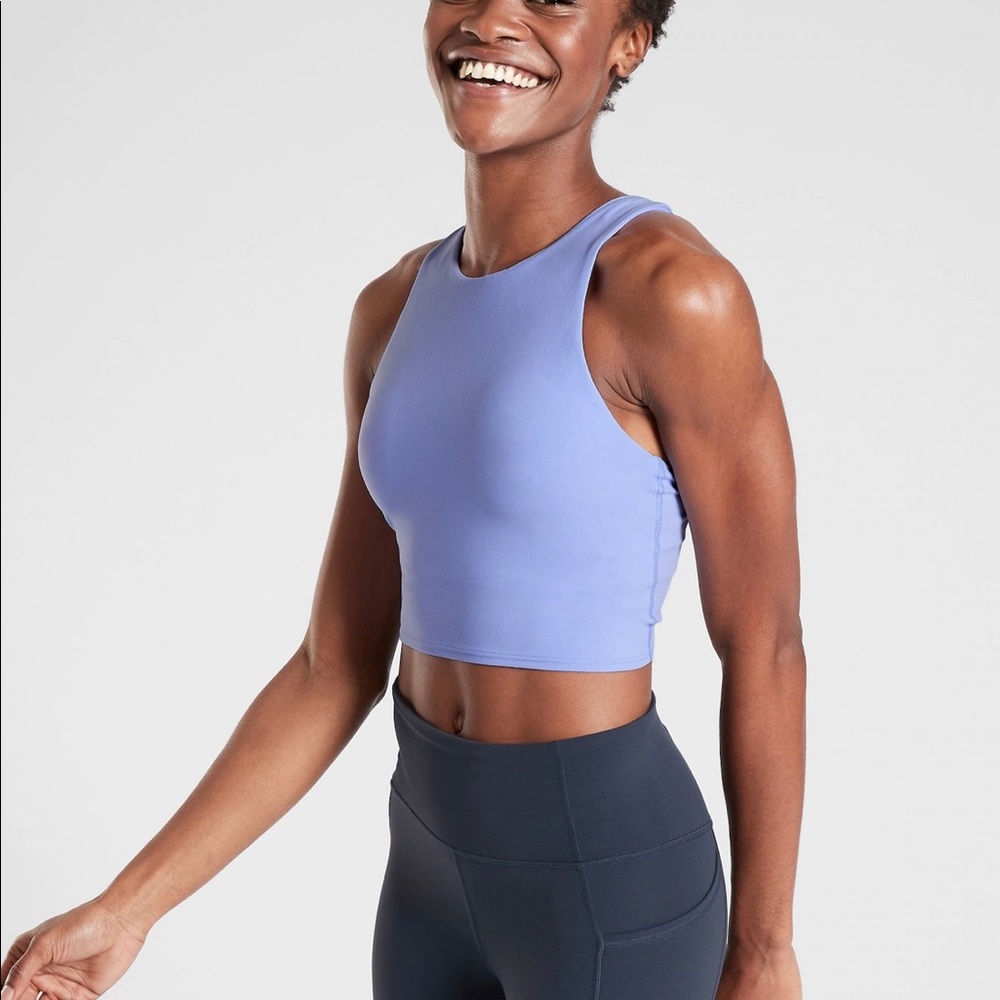 Athleta Conscious Crop XS Victorian Periwinkle